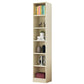 Manufactured Wood Standard Bookshelf Contemporary Closed Back Vertical Bookshelf Natural 13.8"L x 9.4"W x 70.9"H Bookcases Clearhalo 'Bookcases' 'Furniture' 'furniture_bookcases' 'Office Furniture' 5074050
