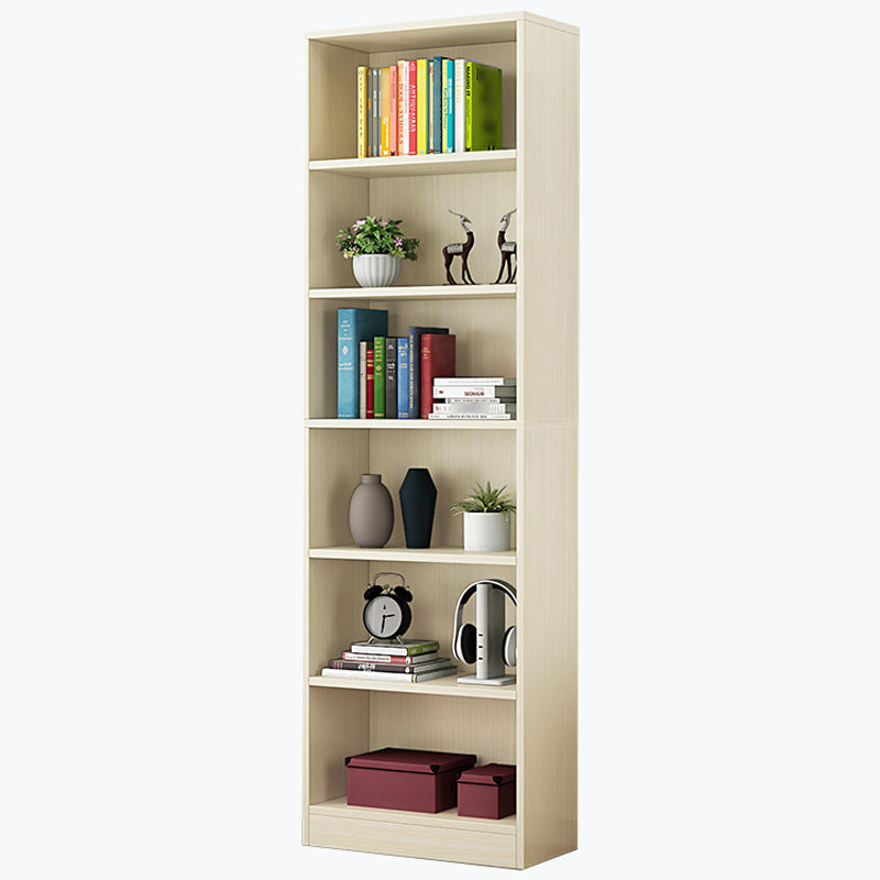 Manufactured Wood Standard Bookshelf Contemporary Closed Back Vertical Bookshelf Natural 23.6"L x 9.4"W x 70.9"H Bookcases Clearhalo 'Bookcases' 'Furniture' 'furniture_bookcases' 'Office Furniture' 5074052