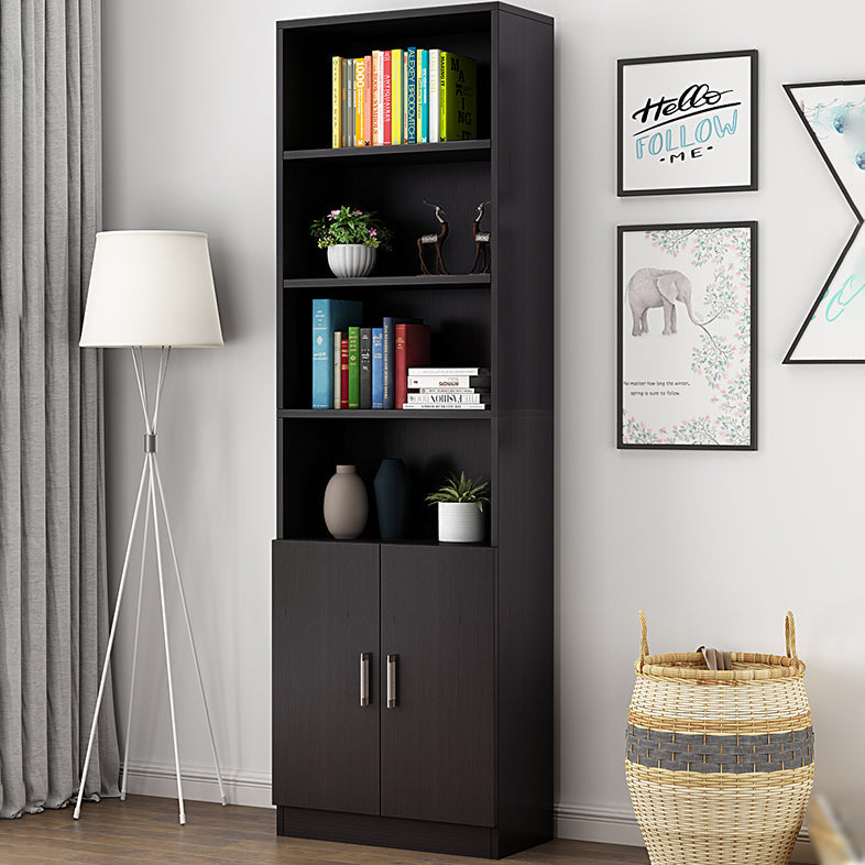 Manufactured Wood Standard Bookshelf Contemporary Closed Back Vertical Bookshelf Clearhalo 'Bookcases' 'Furniture' 'furniture_bookcases' 'Office Furniture' 5074054