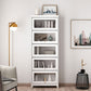Manufactured Wood Standard Bookcase White Contemporary Bookcase with Glass Doors Clearhalo 'Bookcases' 'furn' 'furn_bookcases' 'Furniture' 'furniture_bookcases' 'Office Furniture' 5074065