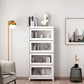 Manufactured Wood Standard Bookcase White Contemporary Bookcase with Glass Doors 31.5"L x 11.8"W x 68.8"H Clearhalo 'Bookcases' 'furn' 'furn_bookcases' 'Furniture' 'furniture_bookcases' 'Office Furniture' 5074067