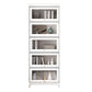 Manufactured Wood Standard Bookcase White Contemporary Bookcase with Glass Doors 31.5"L x 11.8"W x 84.2"H Clearhalo 'Bookcases' 'furn' 'furn_bookcases' 'Furniture' 'furniture_bookcases' 'Office Furniture' 5074071
