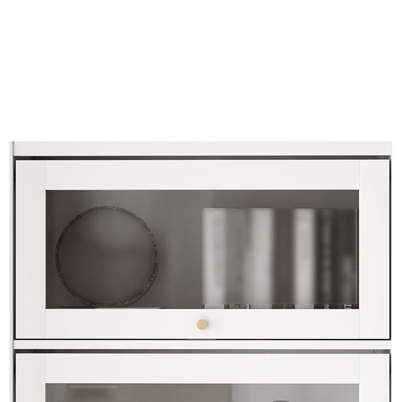 Manufactured Wood Standard Bookcase White Contemporary Bookcase with Glass Doors Clearhalo 'Bookcases' 'furn' 'furn_bookcases' 'Furniture' 'furniture_bookcases' 'Office Furniture' 5074073