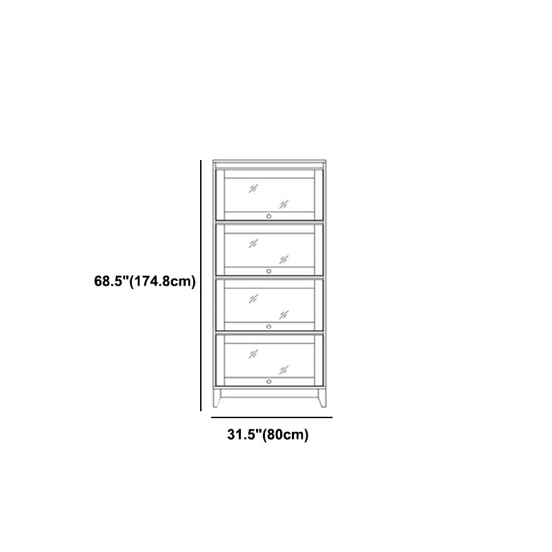 Manufactured Wood Standard Bookcase White Contemporary Bookcase with Glass Doors Clearhalo 'Bookcases' 'furn' 'furn_bookcases' 'Furniture' 'furniture_bookcases' 'Office Furniture' 5074085