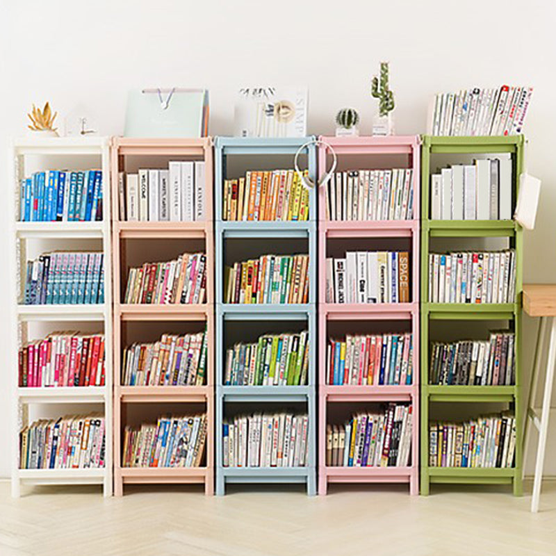 Contemporary Style Bookshelf Plastic Open Back Bookcase for Home Office Clearhalo 'Bookcases' 'furn' 'furn_bookcases' 'Furniture' 'furniture_bookcases' 'Office Furniture' 5074090