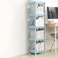 Contemporary Style Bookshelf Plastic Open Back Bookcase for Home Office 14.2"L x 9.4"W x 50"H Blue Clearhalo 'Bookcases' 'furn' 'furn_bookcases' 'Furniture' 'furniture_bookcases' 'Office Furniture' 5074095