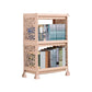 Contemporary Style Bookshelf Plastic Open Back Bookcase for Home Office 18.1"L x 9.8"W x 26.4"H Off-White Clearhalo 'Bookcases' 'furn' 'furn_bookcases' 'Furniture' 'furniture_bookcases' 'Office Furniture' 5074100
