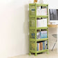 Contemporary Style Bookshelf Plastic Open Back Bookcase for Home Office 18.1"L x 9.8"W x 50"H Green Clearhalo 'Bookcases' 'furn' 'furn_bookcases' 'Furniture' 'furniture_bookcases' 'Office Furniture' 5074113