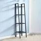 Modern Metal Ladder Bookshelf Vertical Open Bookshelf for Living Room 14"L x 14"W x 58"H Black Clearhalo 'Bookcases' 'furn' 'furn_bookcases' 'Furniture' 'furniture_bookcases' 'Office Furniture' 5074123