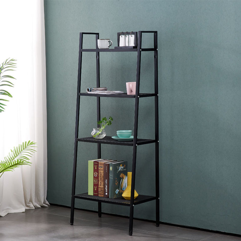 Modern Metal Ladder Bookshelf Vertical Open Bookshelf for Living Room Clearhalo 'Bookcases' 'furn' 'furn_bookcases' 'Furniture' 'furniture_bookcases' 'Office Furniture' 5074124