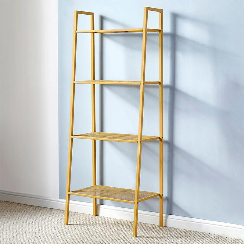 Modern Metal Ladder Bookshelf Vertical Open Bookshelf for Living Room Clearhalo 'Bookcases' 'furn' 'furn_bookcases' 'Furniture' 'furniture_bookcases' 'Office Furniture' 5074126