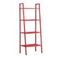 Modern Metal Ladder Bookshelf Vertical Open Bookshelf for Living Room 23.6"L x 13.8"W x 58.3"H Red Clearhalo 'Bookcases' 'furn' 'furn_bookcases' 'Furniture' 'furniture_bookcases' 'Office Furniture' 5074130