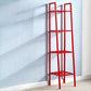 Modern Metal Ladder Bookshelf Vertical Open Bookshelf for Living Room 14"L x 14"W x 58"H Red Clearhalo 'Bookcases' 'furn' 'furn_bookcases' 'Furniture' 'furniture_bookcases' 'Office Furniture' 5074135