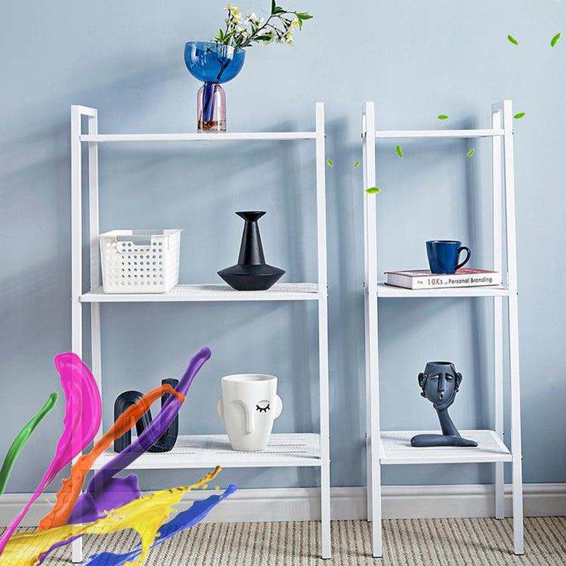 Modern Metal Ladder Bookshelf Vertical Open Bookshelf for Living Room Clearhalo 'Bookcases' 'furn' 'furn_bookcases' 'Furniture' 'furniture_bookcases' 'Office Furniture' 5074141