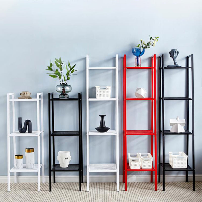 Modern Metal Ladder Bookshelf Vertical Open Bookshelf for Living Room Clearhalo 'Bookcases' 'furn' 'furn_bookcases' 'Furniture' 'furniture_bookcases' 'Office Furniture' 5074144