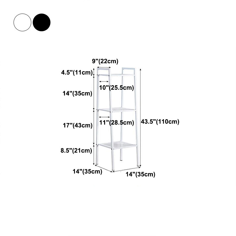 Modern Metal Ladder Bookshelf Vertical Open Bookshelf for Living Room Clearhalo 'Bookcases' 'furn' 'furn_bookcases' 'Furniture' 'furniture_bookcases' 'Office Furniture' 5074146