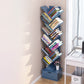 Scandinavian Style Shelf Bookcase Closed Back Bookcase for Office and Home 13.5"L x 7.9"W x 55.1"H Blue Drawers Clearhalo 'Bookcases' 'furn' 'furn_bookcases' 'Furniture' 'furniture_bookcases' 'Office Furniture' 5074154