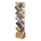 Scandinavian Style Shelf Bookcase Closed Back Bookcase for Office and Home 13.5"L x 7.9"W x 55.1"H Natural Drawers Clearhalo 'Bookcases' 'furn' 'furn_bookcases' 'Furniture' 'furniture_bookcases' 'Office Furniture' 5074165