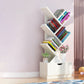 Scandinavian Style Shelf Bookcase Closed Back Bookcase for Office and Home 13.5"L x 7.9"W x 37.9"H White Drawers Clearhalo 'Bookcases' 'furn' 'furn_bookcases' 'Furniture' 'furniture_bookcases' 'Office Furniture' 5074176