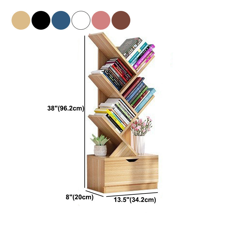 Scandinavian Style Shelf Bookcase Closed Back Bookcase for Office and Home Clearhalo 'Bookcases' 'furn' 'furn_bookcases' 'Furniture' 'furniture_bookcases' 'Office Furniture' 5074182