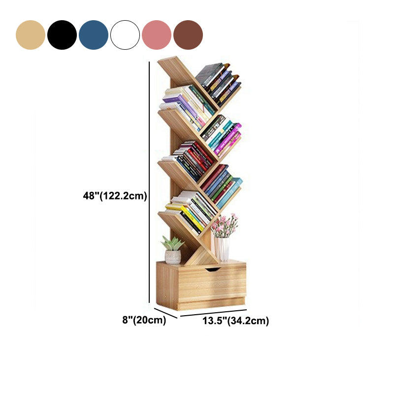 Scandinavian Style Shelf Bookcase Closed Back Bookcase for Office and Home Clearhalo 'Bookcases' 'furn' 'furn_bookcases' 'Furniture' 'furniture_bookcases' 'Office Furniture' 5074183