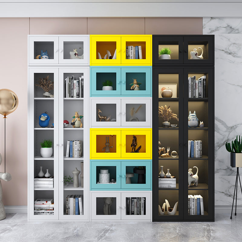 Scandinavian Style Bookcase with Door Shelf Bookcase for Home and Office Clearhalo 'Bookcases' 'furn' 'furn_bookcases' 'Furniture' 'furniture_bookcases' 'Office Furniture' 5074189