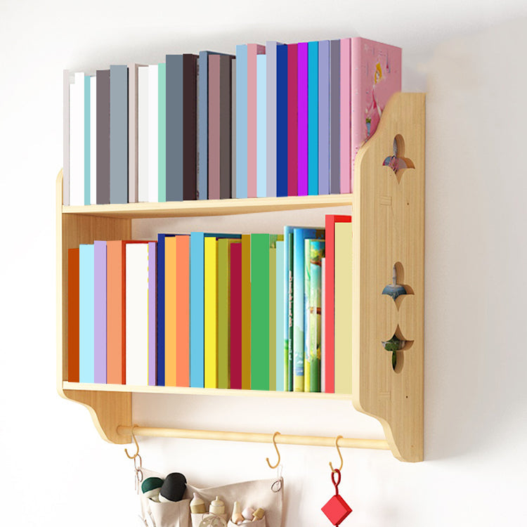 Modern Style Wood Bookshelf Wall Mounted Bookcase for Study Room 23.6"L x 6.7"W x 23.6"H Wood Clearhalo 'Bookcases' 'furn' 'furn_bookcases' 'Furniture' 'furniture_bookcases' 'Office Furniture' 5074212