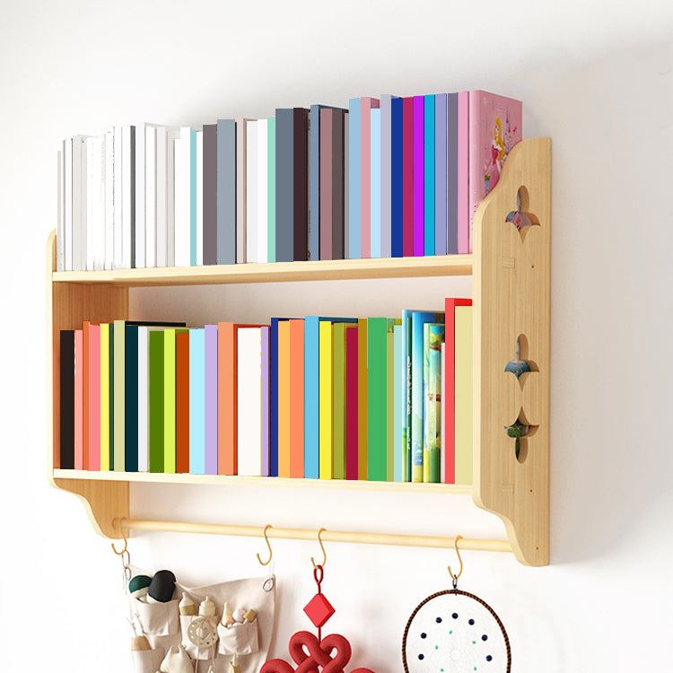 Modern Style Wood Bookshelf Wall Mounted Bookcase for Study Room 31.5"L x 6.7"W x 23.6"H Wood Clearhalo 'Bookcases' 'furn' 'furn_bookcases' 'Furniture' 'furniture_bookcases' 'Office Furniture' 5074214