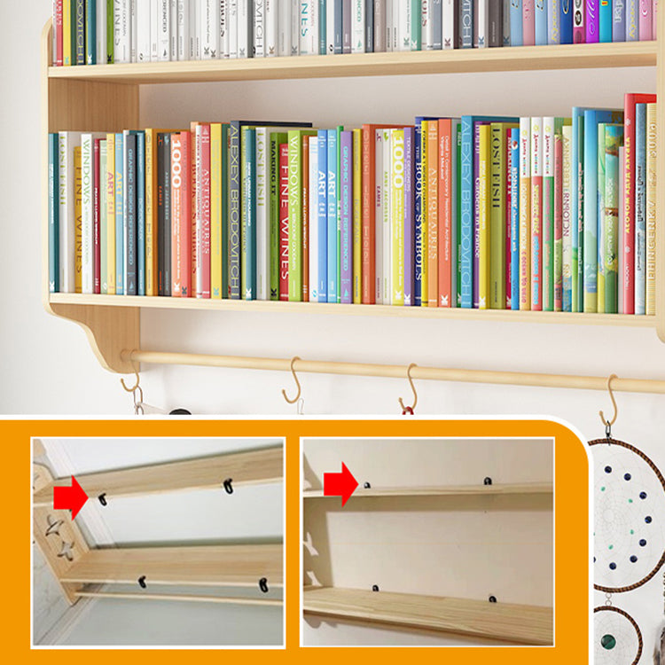Modern Style Wood Bookshelf Wall Mounted Bookcase for Study Room Clearhalo 'Bookcases' 'furn' 'furn_bookcases' 'Furniture' 'furniture_bookcases' 'Office Furniture' 5074224