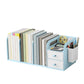 Contemporary Style Bookcase Plastic Bookshelf for Office and Dormitory 18.7"L x 8.1"W x 7.4"H Sky Blue Clearhalo 'Bookcases' 'furn' 'furn_bookcases' 'Furniture' 'furniture_bookcases' 'Office Furniture' 5074255