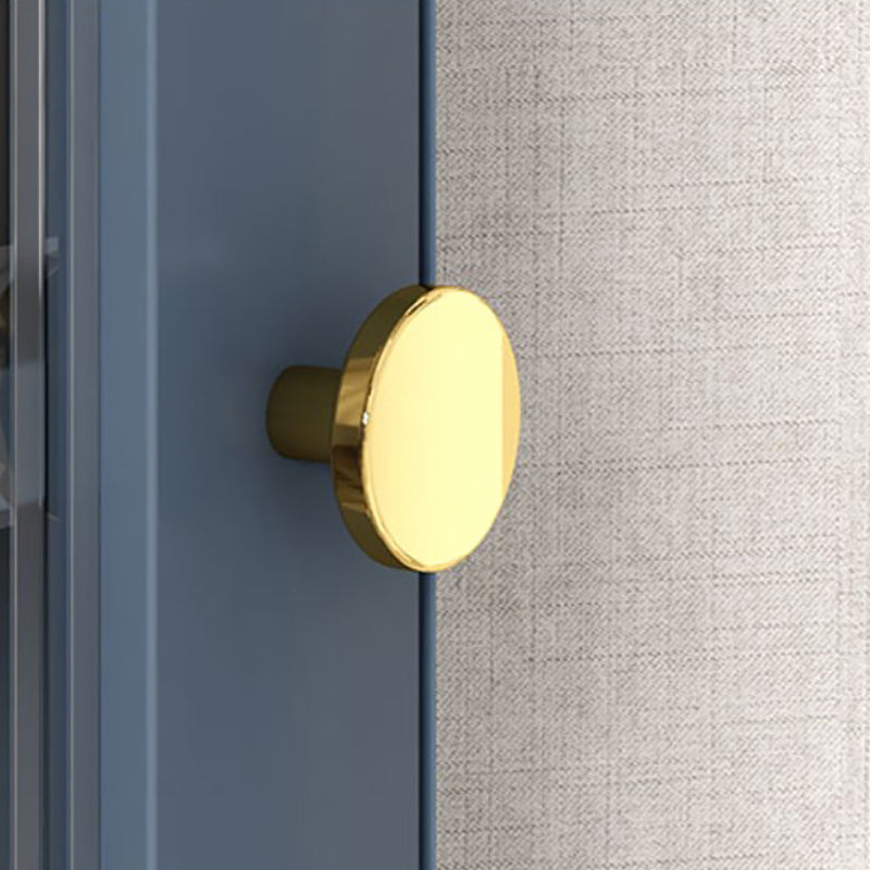 Glass 2 Doors Buffet Server Glam Style Kitchen Server for Living Room Clearhalo 'buffet_sideboard' 'Buffets & Sideboards' 'furn' 'furn_buffet_sideboard' 'Furniture' 'furniture_buffet_sideboard' 'Kitchen & Dining Furniture' 5074312