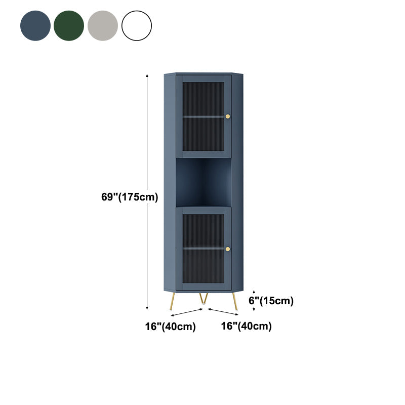 Glass 2 Doors Buffet Server Glam Style Kitchen Server for Living Room Clearhalo 'buffet_sideboard' 'Buffets & Sideboards' 'furn' 'furn_buffet_sideboard' 'Furniture' 'furniture_buffet_sideboard' 'Kitchen & Dining Furniture' 5074317