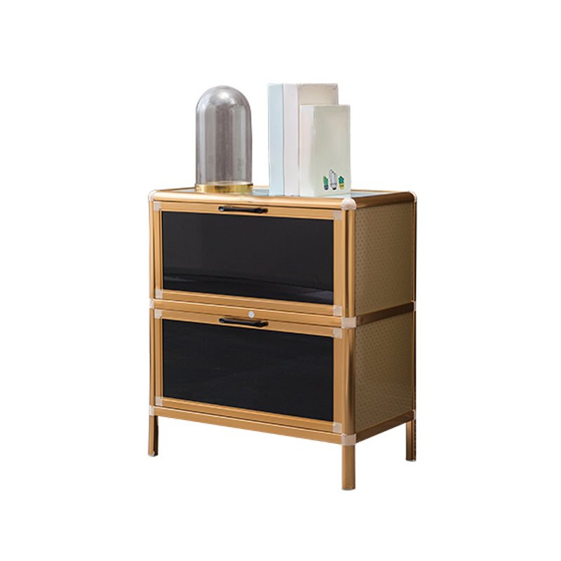 Glass Door Metal Sideboard Glam Buffet Server Cabinet with Storage for Kitchen https: res.litfad.com site img item 2022 06 27 5074409 1200x1200.jpg Clearhalo 'buffet_sideboard' 'Buffets & Sideboards' 'furn' 'furn_buffet_sideboard' 'Furniture' 'furniture_buffet_sideboard' 'Kitchen & Dining Furniture' 5074409