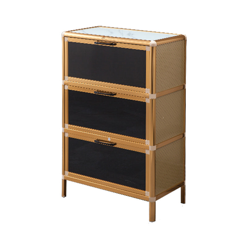 Glass Door Metal Sideboard Glam Buffet Server Cabinet with Storage for Kitchen https: res.litfad.com site img item 2022 06 11 5074410 1200x1200.jpg Clearhalo 'buffet_sideboard' 'Buffets & Sideboards' 'furn' 'furn_buffet_sideboard' 'Furniture' 'furniture_buffet_sideboard' 'Kitchen & Dining Furniture' 5074410