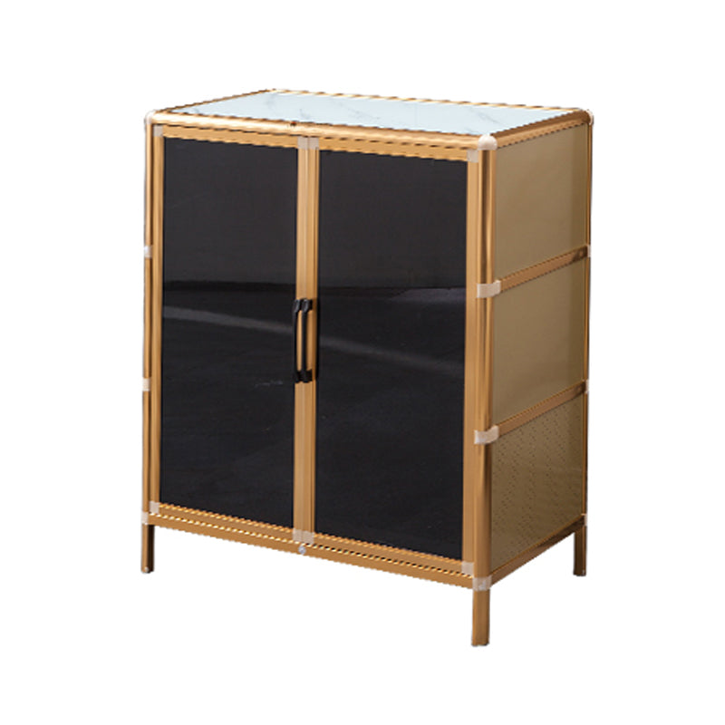 Glass Door Metal Sideboard Glam Buffet Server Cabinet with Storage for Kitchen https: res.litfad.com site img item 2022 06 23 5074415 1200x1200.jpg Clearhalo 'buffet_sideboard' 'Buffets & Sideboards' 'furn' 'furn_buffet_sideboard' 'Furniture' 'furniture_buffet_sideboard' 'Kitchen & Dining Furniture' 5074415