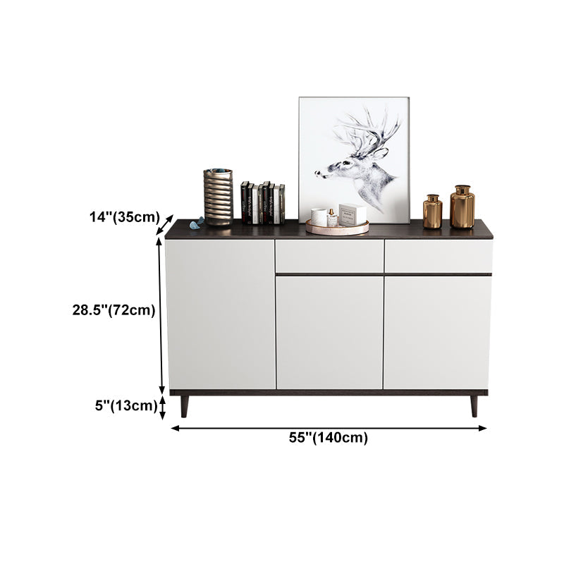 Contemporary Engineered Wood Sideboard Storage Sideboard for Dining Room Clearhalo 'buffet_sideboard' 'Buffets & Sideboards' 'furn' 'furn_buffet_sideboard' 'Furniture' 'furniture_buffet_sideboard' 'Kitchen & Dining Furniture' 5074439