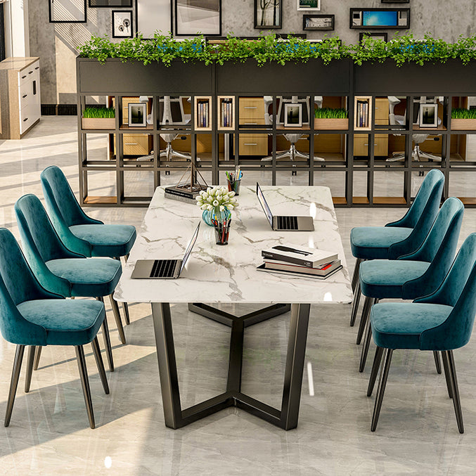 Home Office Working Table Curved Shaped Simplicity Writing Desk Clearhalo 'furn' 'furn_office_desk' 'Furniture' 'furniture_office_desk' 'Office Desks' 'Office Furniture' 'office_desk' 5074467