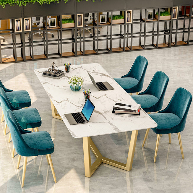 Home Office Working Table Curved Shaped Simplicity Writing Desk Clearhalo 'furn' 'furn_office_desk' 'Furniture' 'furniture_office_desk' 'Office Desks' 'Office Furniture' 'office_desk' 5074468