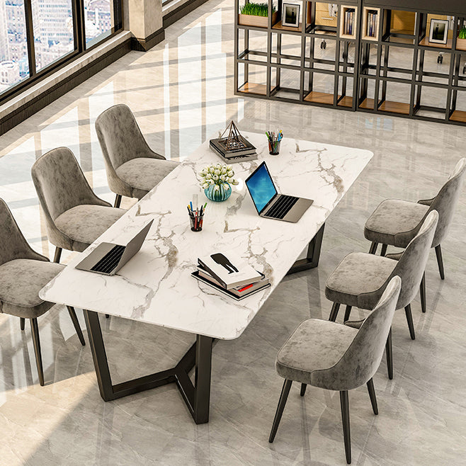 Home Office Working Table Curved Shaped Simplicity Writing Desk Clearhalo 'furn' 'furn_office_desk' 'Furniture' 'furniture_office_desk' 'Office Desks' 'Office Furniture' 'office_desk' 5074471