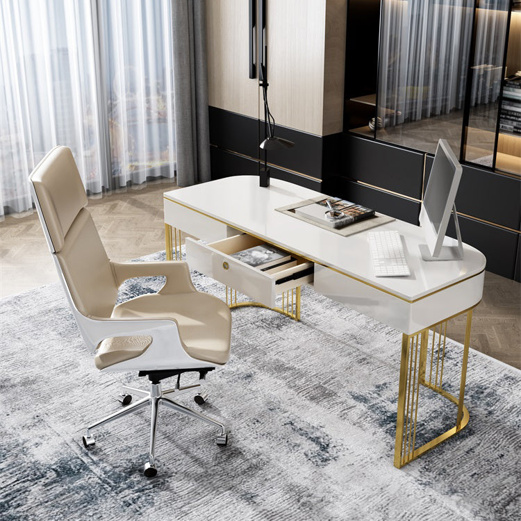 Bedroom Writing Table Luxury Style Rectangular Shaped Work Desk https: res.litfad.com site img item 2022 06 28 5074482 1200x1200.jpg Wood Clearhalo 'furn' 'furn_office_desk' 'Furniture' 'furniture_office_desk' 'Office Desks' 'Office Furniture' 'office_desk' 5074482