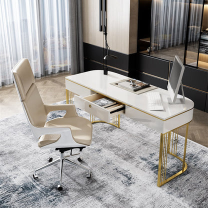 Bedroom Writing Table Luxury Style Rectangular Shaped Work Desk https: res.litfad.com site img item 2022 06 28 5074482 1200x1200.jpg Wood Clearhalo 'furn' 'furn_office_desk' 'Furniture' 'furniture_office_desk' 'Office Desks' 'Office Furniture' 'office_desk' 5074482