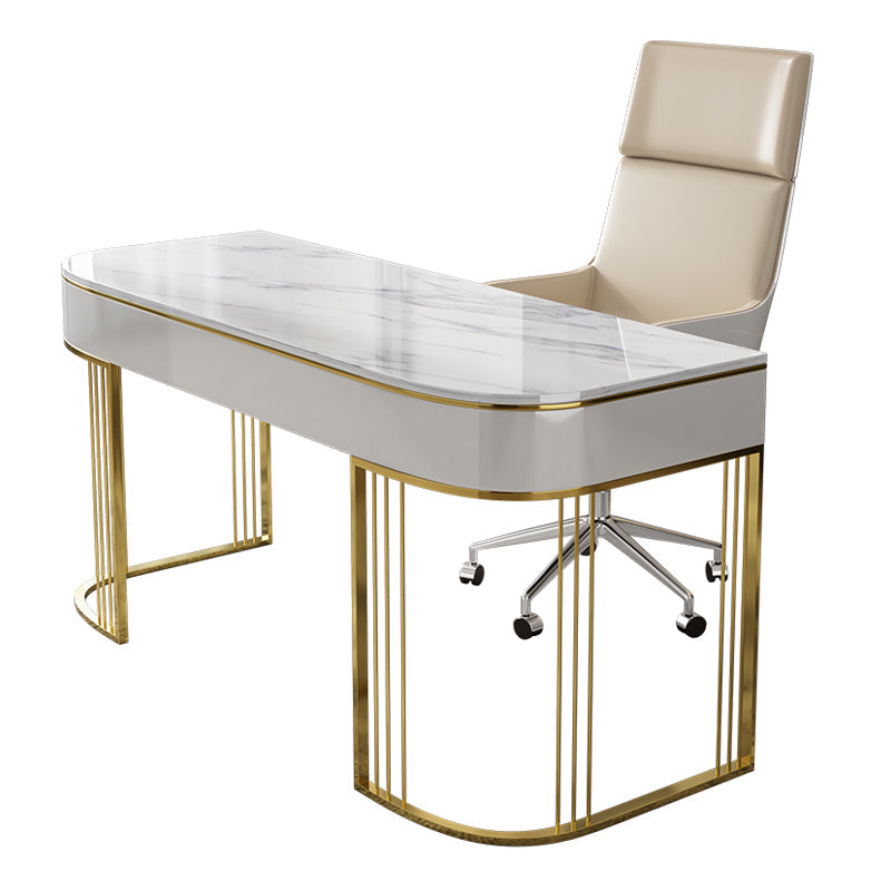 Bedroom Writing Table Luxury Style Rectangular Shaped Work Desk Clearhalo 'furn' 'furn_office_desk' 'Furniture' 'furniture_office_desk' 'Office Desks' 'Office Furniture' 'office_desk' 5074488