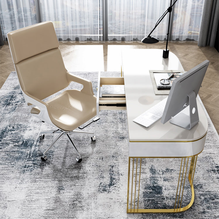 Bedroom Writing Table Luxury Style Rectangular Shaped Work Desk Clearhalo 'furn' 'furn_office_desk' 'Furniture' 'furniture_office_desk' 'Office Desks' 'Office Furniture' 'office_desk' 5074489