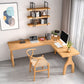 L-Shape Home Writing Desk Modern Style Pine Solid Wood Office Desk Clearhalo 'furn' 'furn_office_desk' 'Furniture' 'furniture_office_desk' 'Office Desks' 'Office Furniture' 'office_desk' 5074505