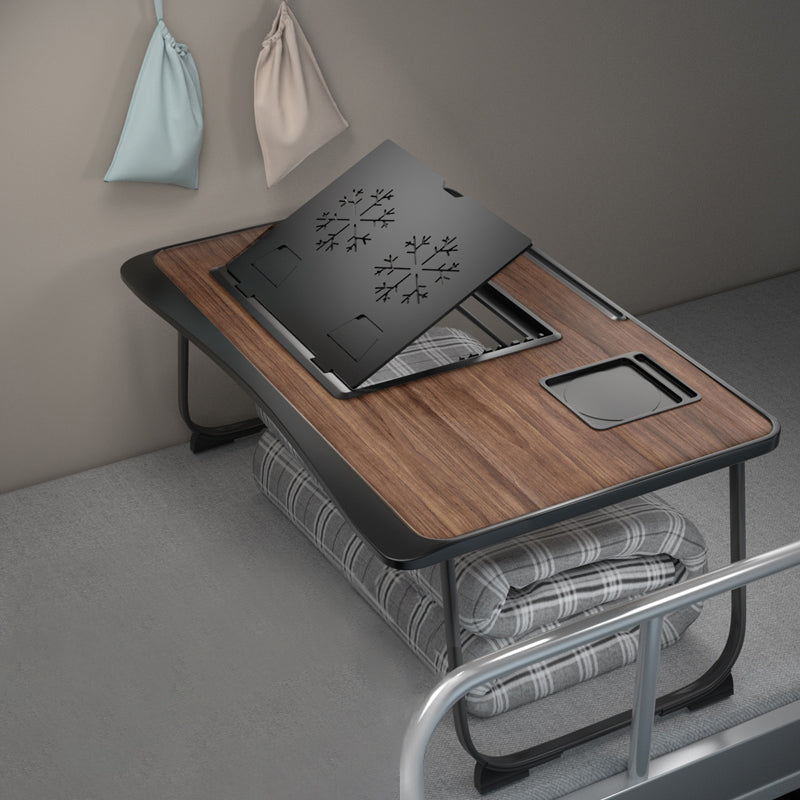 23.6"L Engineer Wood Writing Desk Metal Base Desk for Student Dormitory Coffee No Drawer Clearhalo 'furn' 'furn_office_desk' 'Furniture' 'furniture_office_desk' 'Office Desks' 'Office Furniture' 'office_desk' 5074530