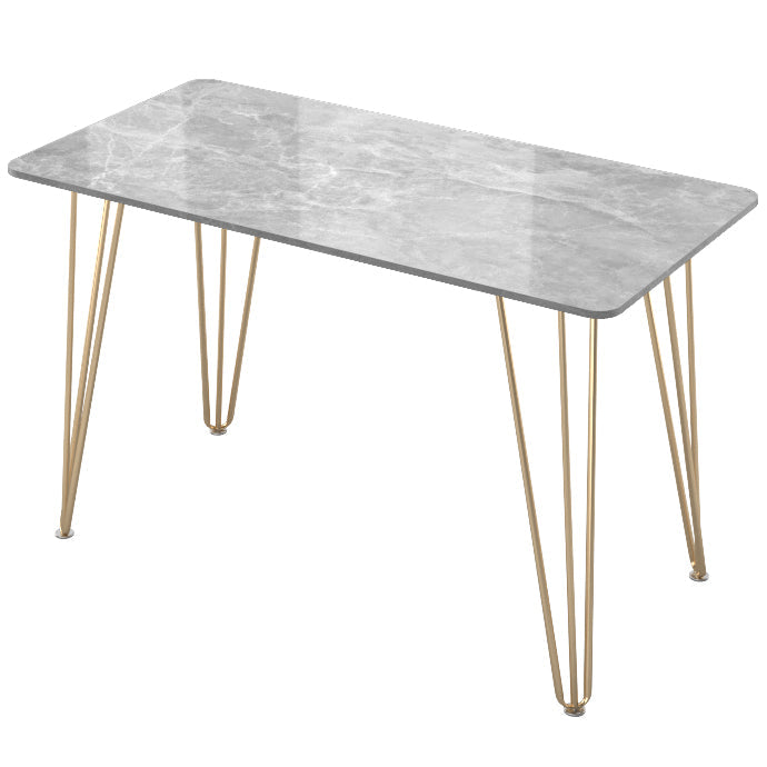 Rectangular Home Dormitory Writing Desk Glam Style Stone Office Desk Grey Clearhalo 'furn' 'furn_office_desk' 'Furniture' 'furniture_office_desk' 'Office Desks' 'Office Furniture' 'office_desk' 5074549
