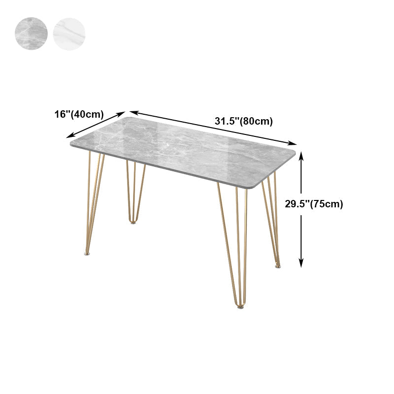 Rectangular Home Dormitory Writing Desk Glam Style Stone Office Desk Clearhalo 'furn' 'furn_office_desk' 'Furniture' 'furniture_office_desk' 'Office Desks' 'Office Furniture' 'office_desk' 5074557