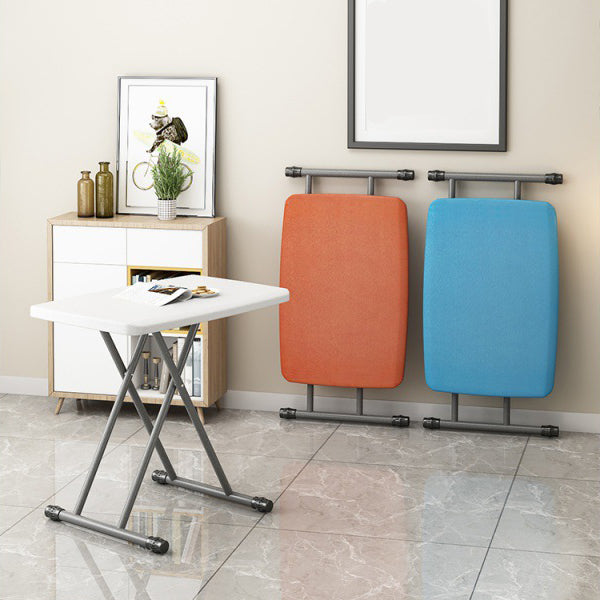 Modern Rectangular Writing Desk Plastic Adjustable Folding Desk,29.9"L x 19.7"W Clearhalo 'Furniture' 'furniture_office_desk' 'Office Desks' 'Office Furniture' 'office_desk' 5074590