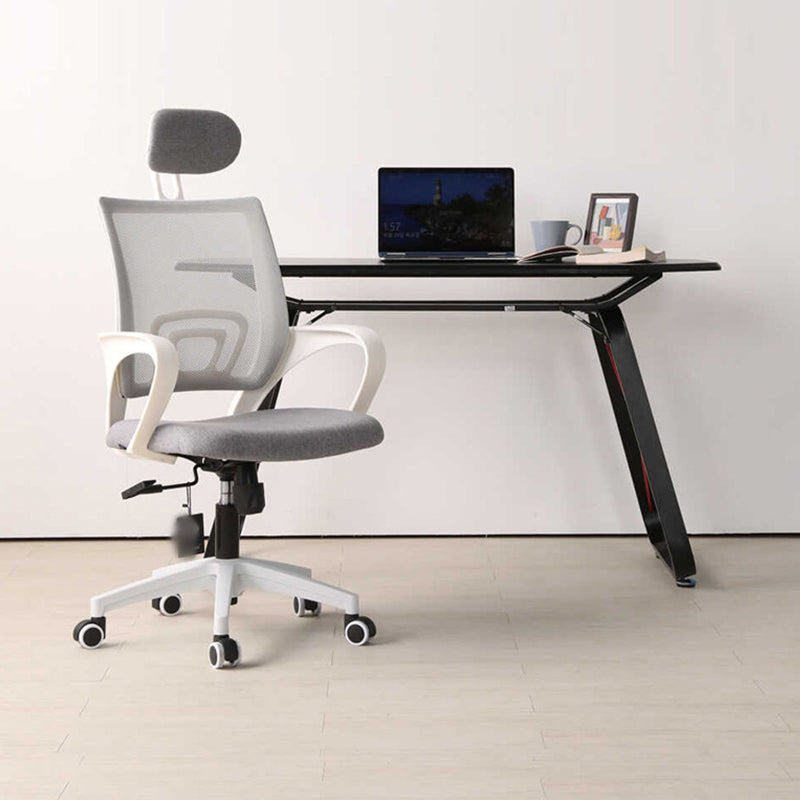 Modern Style Ergonomic Task Chair Tilt Mechanism Office Chair with Fixed Arms Clearhalo 'furn' 'furn_office_chair' 'Furniture' 'furniture_office_chair' 'Office Chairs' 'Office Furniture' 'office_chair' 5074634