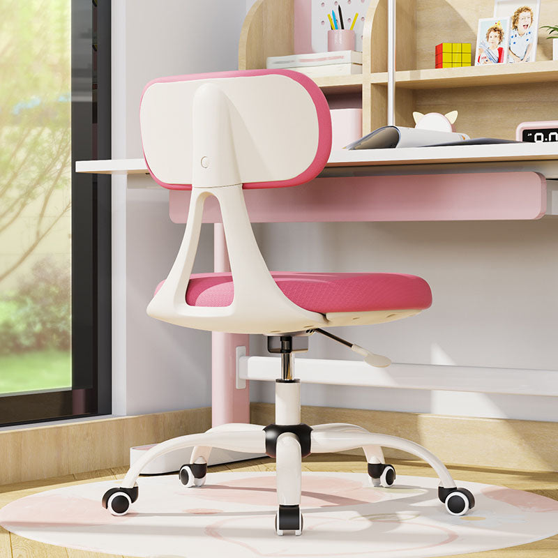 Low Back Office Chair Sponge Seat with/without Footrest Office Chair Pink Without Footrest Clearhalo 'furn' 'furn_office_chair' 'Furniture' 'furniture_office_chair' 'Office Chairs' 'Office Furniture' 'office_chair' 5074671
